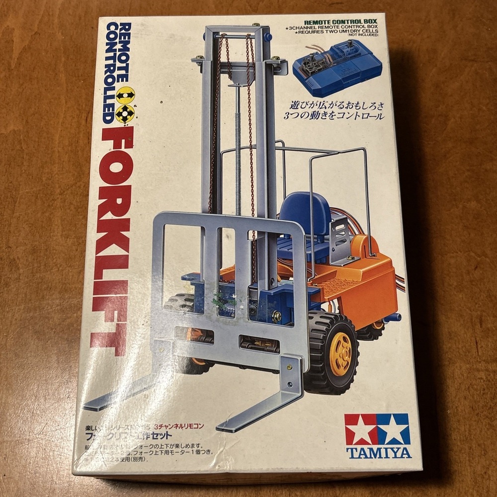 Remote Controlled Forklift Battery Op Model Kit By Tamiya #70115 New 1998